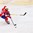Helene Martinsen from Team Norway against Nicoline Jensen from Team Denmark during the 2017 Women's Final Olympic Group C Qualification Game between Norway and Denmark photographed Sunday, 12th February, 2017 in Arosa, Switzerland. Photo: PPR / Manuel Lopez
